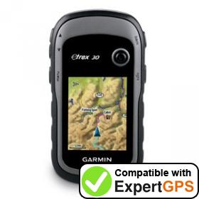 Download your Garmin eTrex 30 waypoints and tracklogs and create maps with ExpertGPS