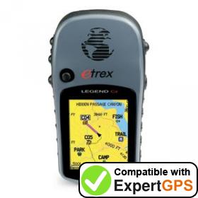 Download your Garmin eTrex Legend Cx waypoints and tracklogs and create maps with ExpertGPS