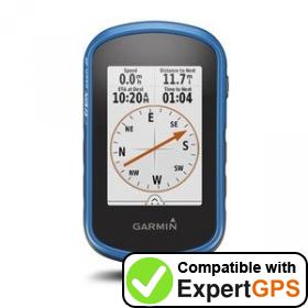 Download your Garmin eTrex Touch 25 waypoints and tracklogs and create maps with ExpertGPS
