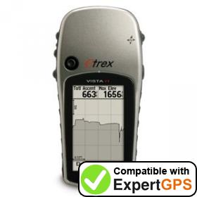 Download your Garmin eTrex Vista H waypoints and tracklogs and create maps with ExpertGPS