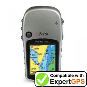 Download your Garmin eTrex Vista HCx waypoints and tracklogs and create maps with ExpertGPS