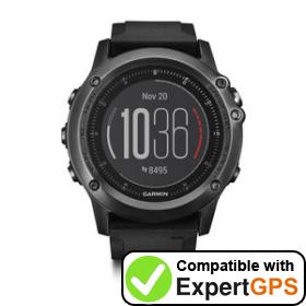 Download your Garmin fēnix 3 Sapphire HR waypoints and tracklogs and create maps with ExpertGPS