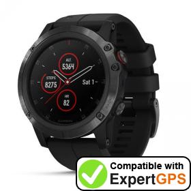 Download your Garmin fēnix 5X Plus waypoints and tracklogs and create maps with ExpertGPS