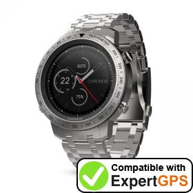 Download your Garmin fēnix Chronos waypoints and tracklogs and create maps with ExpertGPS