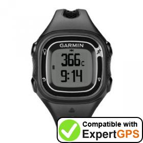 Download your Garmin Forerunner 10 waypoints and tracklogs and create maps with ExpertGPS