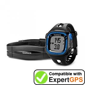 Download your Garmin Forerunner 15 waypoints and tracklogs and create maps with ExpertGPS