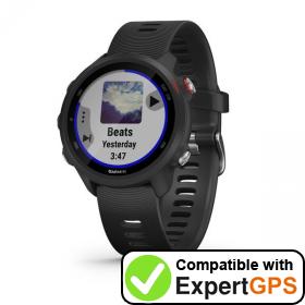 Download your Garmin Forerunner 245 Music waypoints and tracklogs and create maps with ExpertGPS