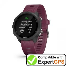 Download your Garmin Forerunner 245 waypoints and tracklogs and create maps with ExpertGPS