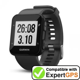 Download your Garmin Forerunner 30 waypoints and tracklogs and create maps with ExpertGPS