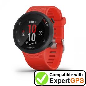 Download your Garmin Forerunner 45 waypoints and tracklogs and create maps with ExpertGPS