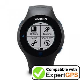 Download your Garmin Forerunner 610 waypoints and tracklogs and create maps with ExpertGPS
