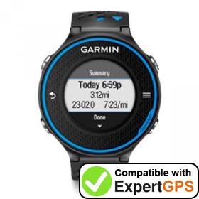 Download your Garmin Forerunner 620 waypoints and tracklogs and create maps with ExpertGPS