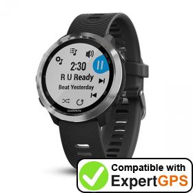 Download your Garmin Forerunner 645 Music waypoints and tracklogs and create maps with ExpertGPS