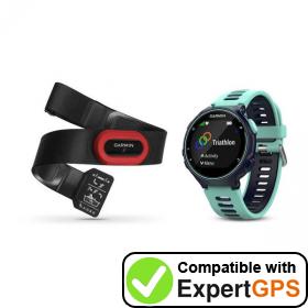 Download your Garmin Forerunner 735XT waypoints and tracklogs and create maps with ExpertGPS