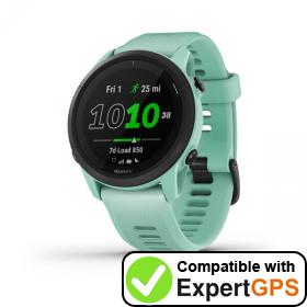 Download your Garmin Forerunner 745 waypoints and tracklogs and create maps with ExpertGPS