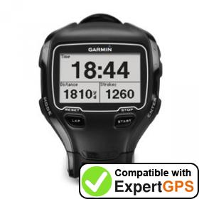 Download your Garmin Forerunner 910XT waypoints and tracklogs and create maps with ExpertGPS