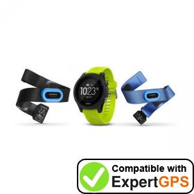Download your Garmin Forerunner 935 waypoints and tracklogs and create maps with ExpertGPS