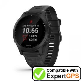 Download your Garmin Forerunner 945 waypoints and tracklogs and create maps with ExpertGPS