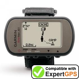 Download your Garmin Foretrex 301 waypoints and tracklogs and create maps with ExpertGPS