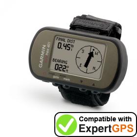 Download your Garmin Foretrex 401 waypoints and tracklogs and create maps with ExpertGPS
