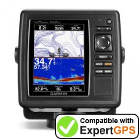 Download your Garmin GPSMAP 547xs waypoints and tracklogs and create maps with ExpertGPS