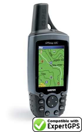Download your Garmin GPSMAP 60C waypoints and tracklogs and create maps with ExpertGPS