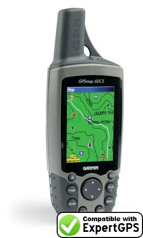 Download your Garmin GPSMAP 60CS waypoints and tracklogs and create maps with ExpertGPS