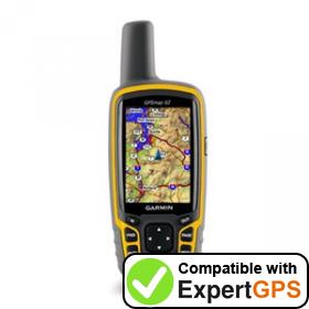 Download your Garmin GPSMAP 62 waypoints and tracklogs and create maps with ExpertGPS