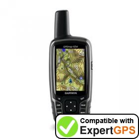 Download your Garmin GPSMAP 62st waypoints and tracklogs and create maps with ExpertGPS