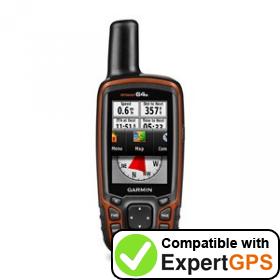 Download your Garmin GPSMAP 64s waypoints and tracklogs and create maps with ExpertGPS