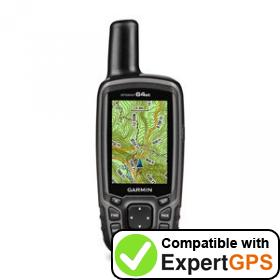 Download your Garmin GPSMAP 64st waypoints and tracklogs and create maps with ExpertGPS