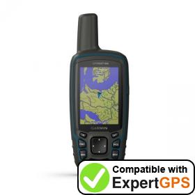 Download your Garmin GPSMAP 64x waypoints and tracklogs and create maps with ExpertGPS