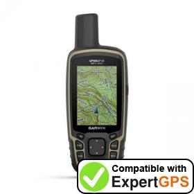 Download your Garmin GPSMAP 65 waypoints and tracklogs and create maps with ExpertGPS