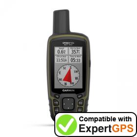 Download your Garmin GPSMAP 65s waypoints and tracklogs and create maps with ExpertGPS