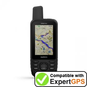 Download your Garmin GPSMAP 66st waypoints and tracklogs and create maps with ExpertGPS