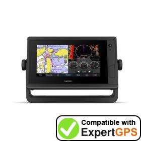 Download your Garmin GPSMAP 722 Plus waypoints and tracklogs and create maps with ExpertGPS