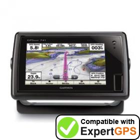 Download your Garmin GPSMAP 741 waypoints and tracklogs and create maps with ExpertGPS