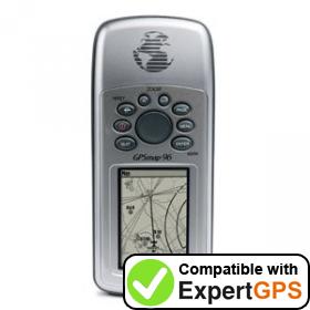 Download your Garmin GPSMAP 96 waypoints and tracklogs and create maps with ExpertGPS