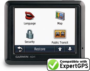 Download your Garmin nüvi 1245 waypoints and tracklogs and create maps with ExpertGPS