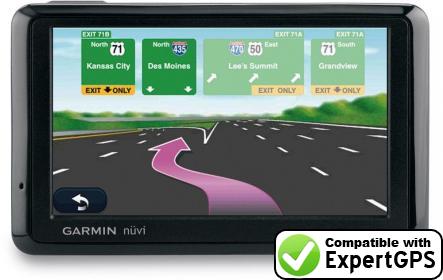 Download your Garmin nüvi 1390Tpro waypoints and tracklogs and create maps with ExpertGPS