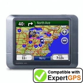 Download your Garmin nüvi 205 waypoints and tracklogs and create maps with ExpertGPS