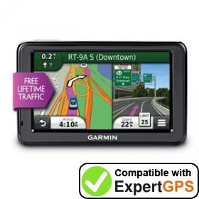 Download your Garmin nüvi 2455LT waypoints and tracklogs and create maps with ExpertGPS