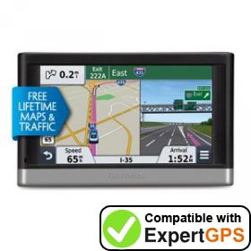 Download your Garmin nüvi 2457LMT waypoints and tracklogs and create maps with ExpertGPS