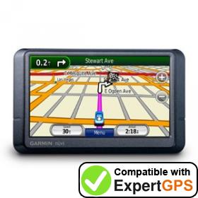 Download your Garmin nüvi 255W(T) waypoints and tracklogs and create maps with ExpertGPS