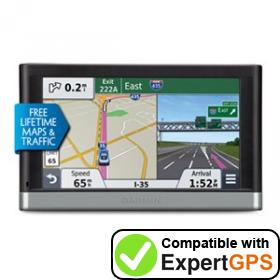 Download your Garmin nüvi 2598LMTHD waypoints and tracklogs and create maps with ExpertGPS