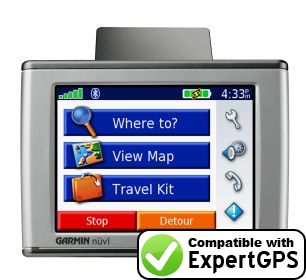 Download your Garmin nüvi 300 waypoints and tracklogs and create maps with ExpertGPS