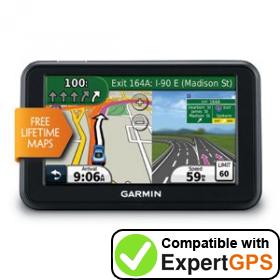 Download your Garmin nüvi 40LM waypoints and tracklogs and create maps with ExpertGPS