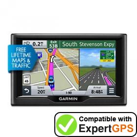 Download your Garmin nüvi 57LMT waypoints and tracklogs and create maps with ExpertGPS