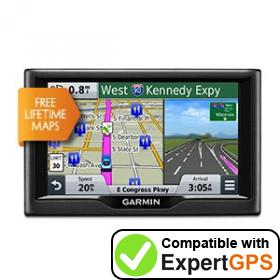 Download your Garmin nüvi 58LM waypoints and tracklogs and create maps with ExpertGPS