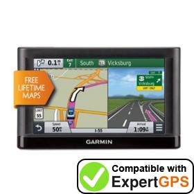 Download your Garmin nüvi 65LM waypoints and tracklogs and create maps with ExpertGPS